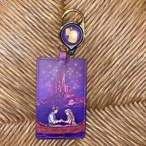 Tangled Disney retractable lanyard if holder